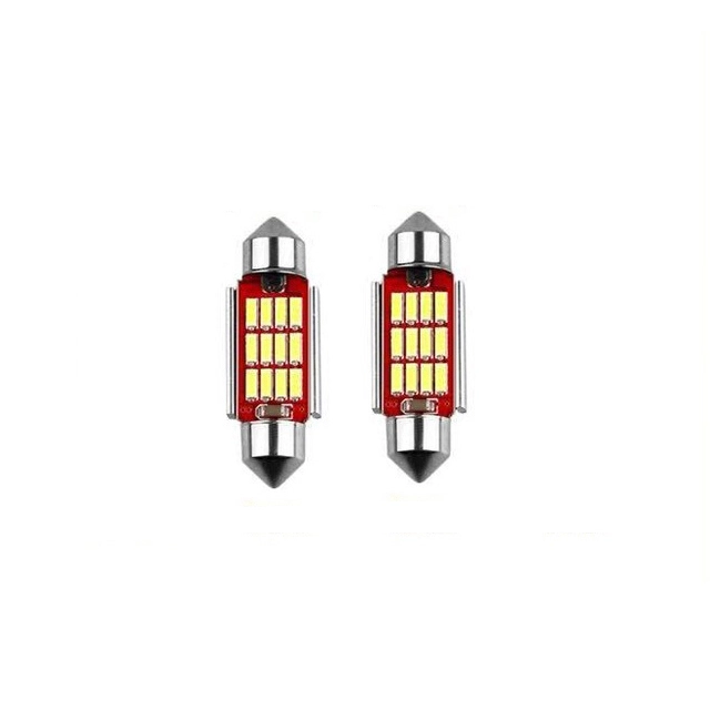 2x 41/39/36/31mm Festoon Canbus Error Free LED Bulbs for Interior Car Lights License Plate Dome Map Door Courtesy