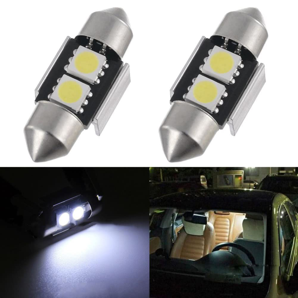10x 31mm(1.25") LED Bulb CANBUS Festoon Car Interior Dome Map Trunk Cargo Bulbs DE3021 DE3022 DE3023 DE3175 Lights