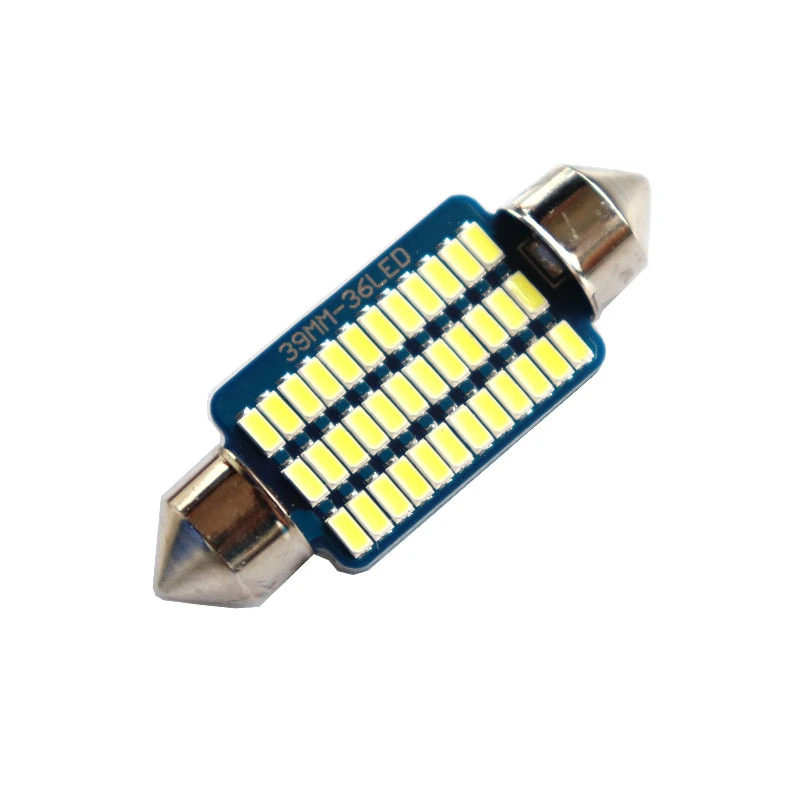 2x 31/36/39/41mm Festoon LED Bulbs Error Free LED Interior Lights Dome Map Lights Bulbs