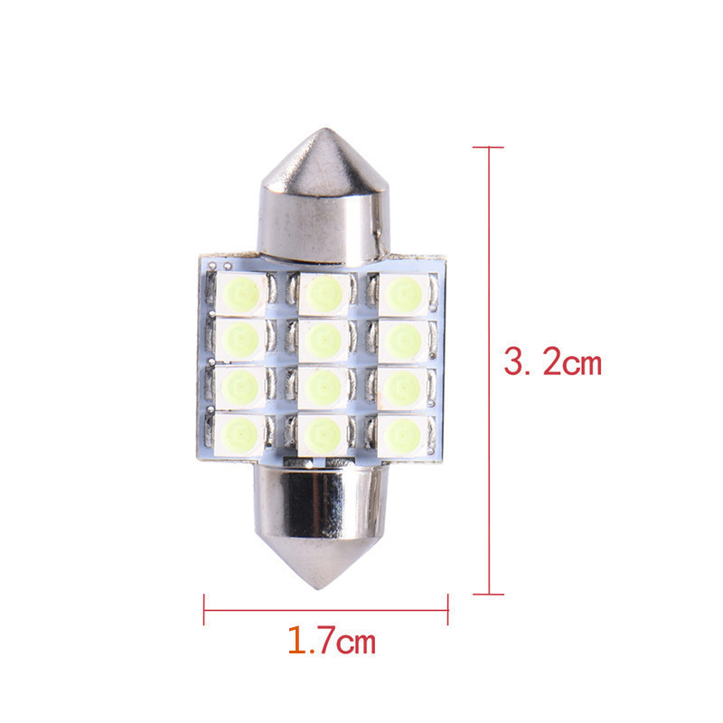 10x 41/39/36/31mm Festoon Dome Light LED Bulbs Interior Map Door Lamp