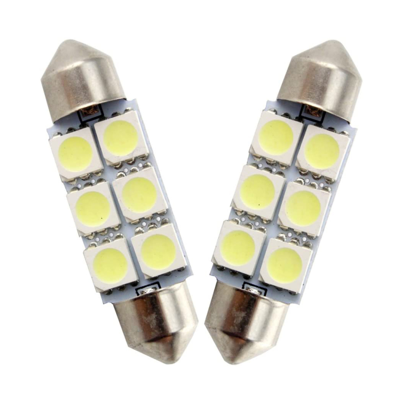 10x 31/36/39/41mm LED Festoon Light Bulbs for Car Map Light Door Lights