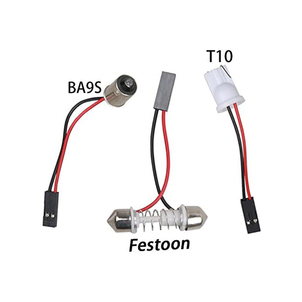 2x 5050 20SMD LED Panel Dome Map Door Trunk Car Interior Reading Light Roof Ceiling Lamp T10 / BA9S / Festoon