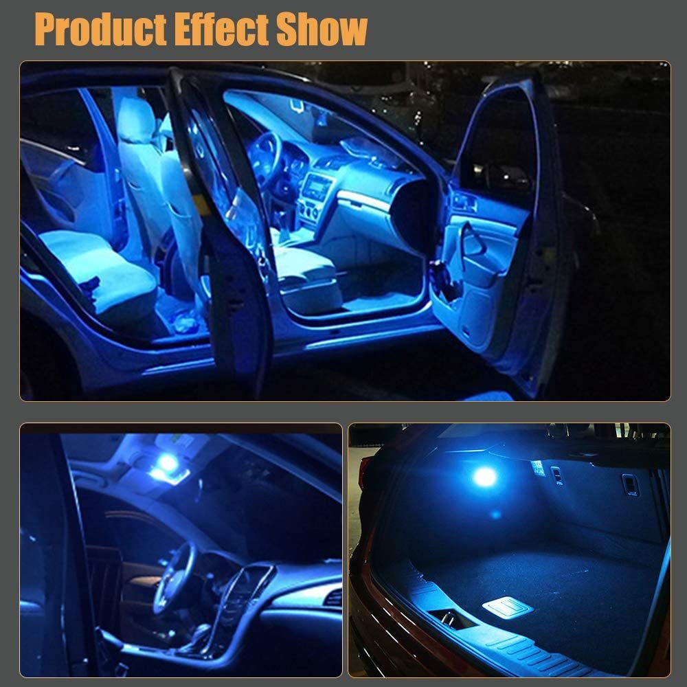 4X Led Dome Panel Light Bulb for Car Trucks Dome Map Reading Roof Ceiling with BA9S T10 Festoon Adapter