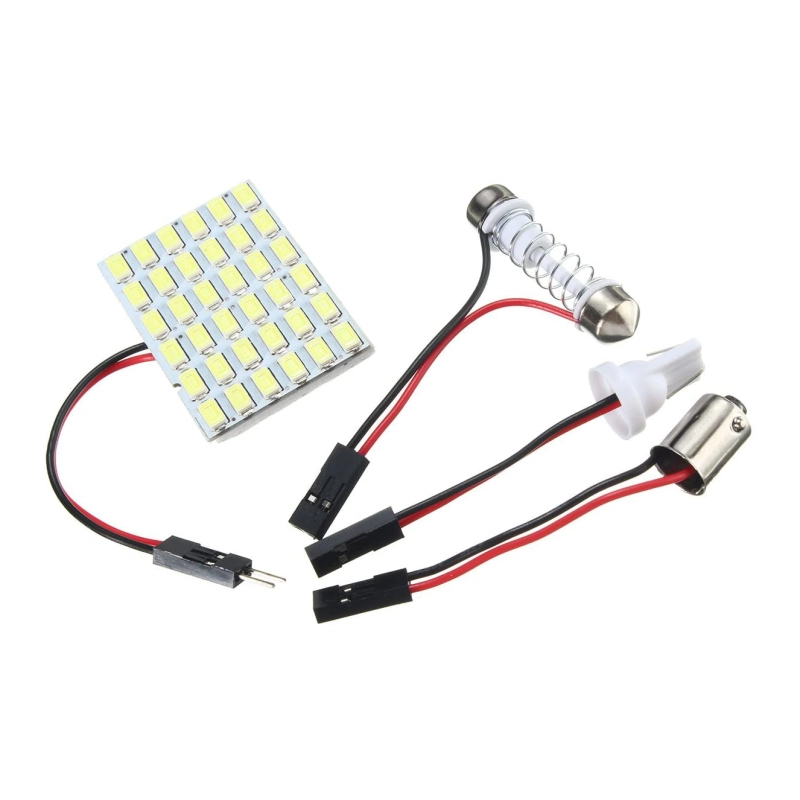 2x 5730 36SMD Led T10 BA9S Car LED Festoon Panel Dome Interior Map Reading Light Bulb Lamp