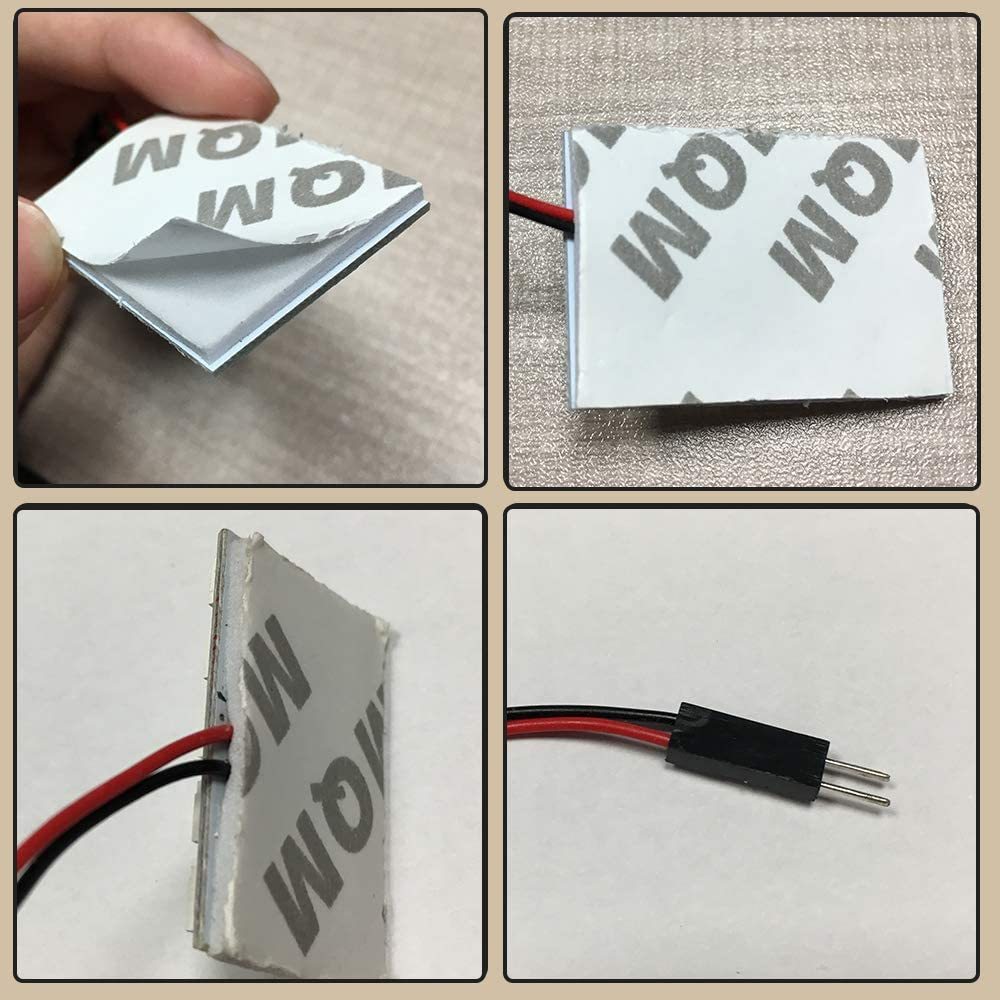 4x Car Interior LED Dome Lights Reading Door Bulbs Panel Lights with T10 BA9S C5W Adapter