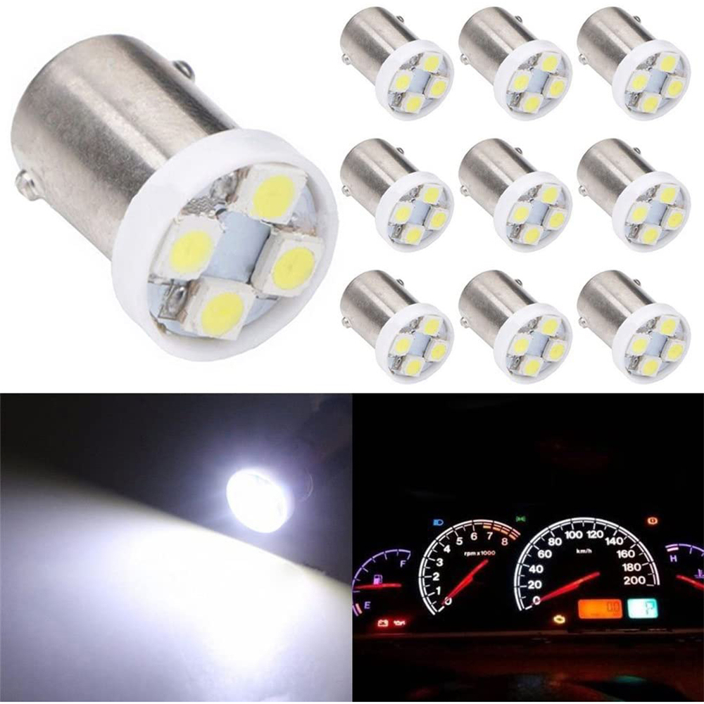 10x BA9S LED Lights Bulbs 53 57 1895 64111 Car Side Door Courtesy Lights Map Dome Lamp