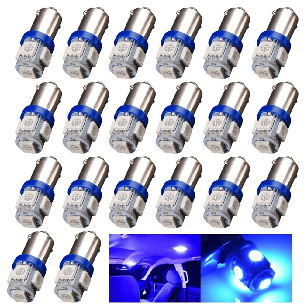 20x Car Door Light BA9S T4W 182 145 Marker Lamp Auto Led License Plate Bulb Tail Light Wedge Lamp