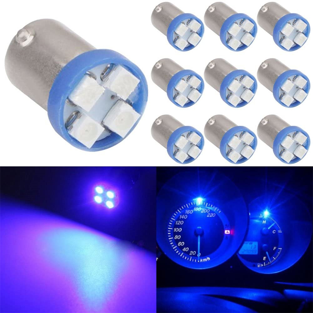 10x BA9S LED Lights Bulbs 53 57 1895 64111 Car Side Door Courtesy Lights Map Dome Lamp