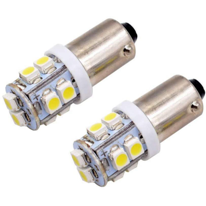 10x BA9S LED Bulbs 1445 17053 for Car Interior Dome Door Map Light Bayonet Single Contact Base