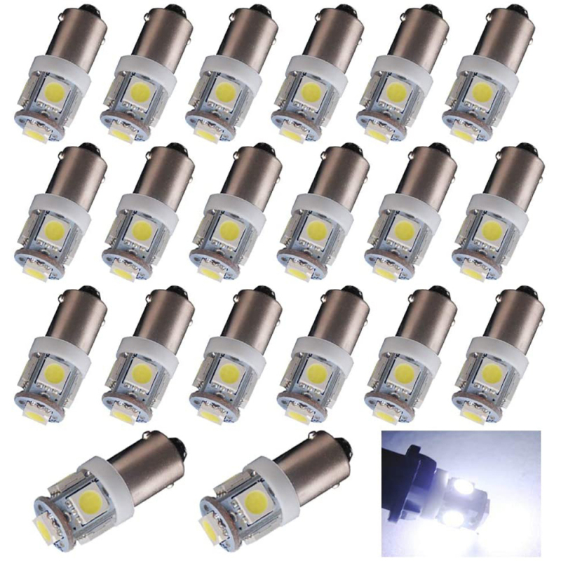 20x Car Door Light BA9S T4W 182 145 Marker Lamp Auto Led License Plate Bulb Tail Light Wedge Lamp