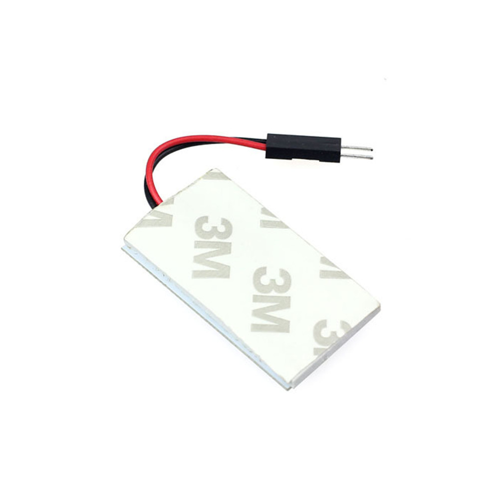 2x 5050 18SMD LED Panel Dome Light Lamp + T10 BA9S Festoon Adapter