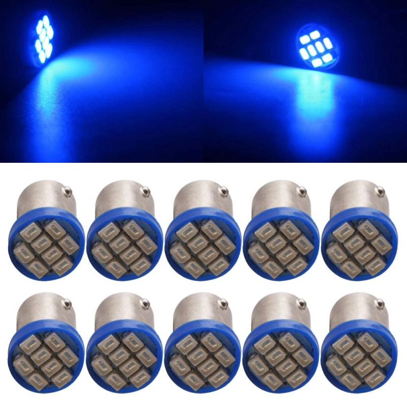 10x T11 T4W BA9S H6W 3886X 1895 1206 8SMD Pinball LED/Toy Vehicles/Battery Car Light Bulbs