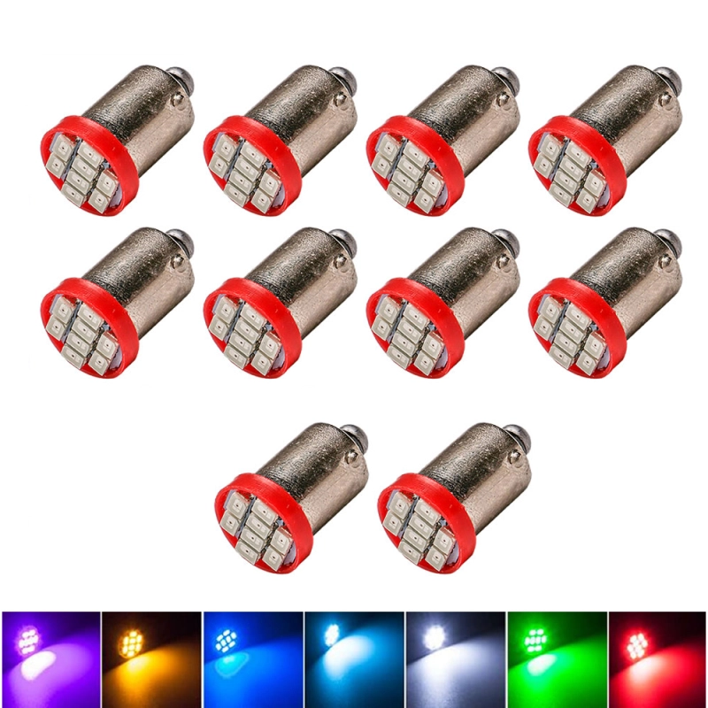 10x T11 T4W BA9S H6W 3886X 1895 1206 8SMD Pinball LED/Toy Vehicles/Battery Car Light Bulbs