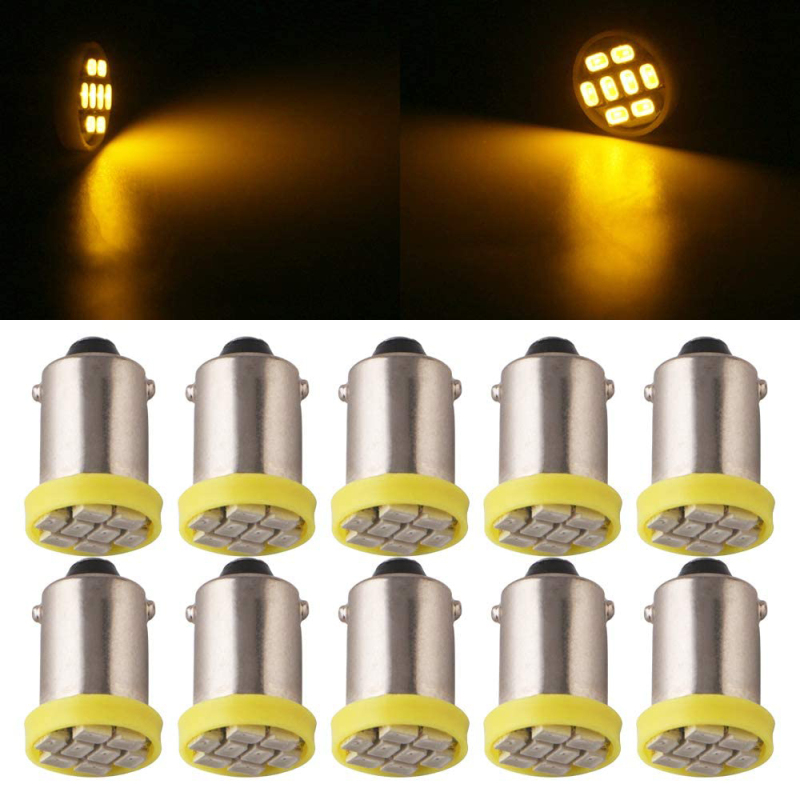 10x T11 T4W BA9S H6W 3886X 1895 1206 8SMD Pinball LED/Toy Vehicles/Battery Car Light Bulbs