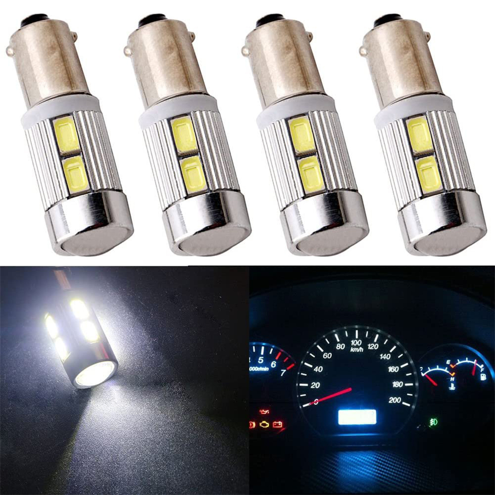 4x LED 57 1816 1891 1893 3886X 64111 BA9 BA9S Bulbs Car Courtesy Interior Dome Map Reading Glove Box License Plate Lights