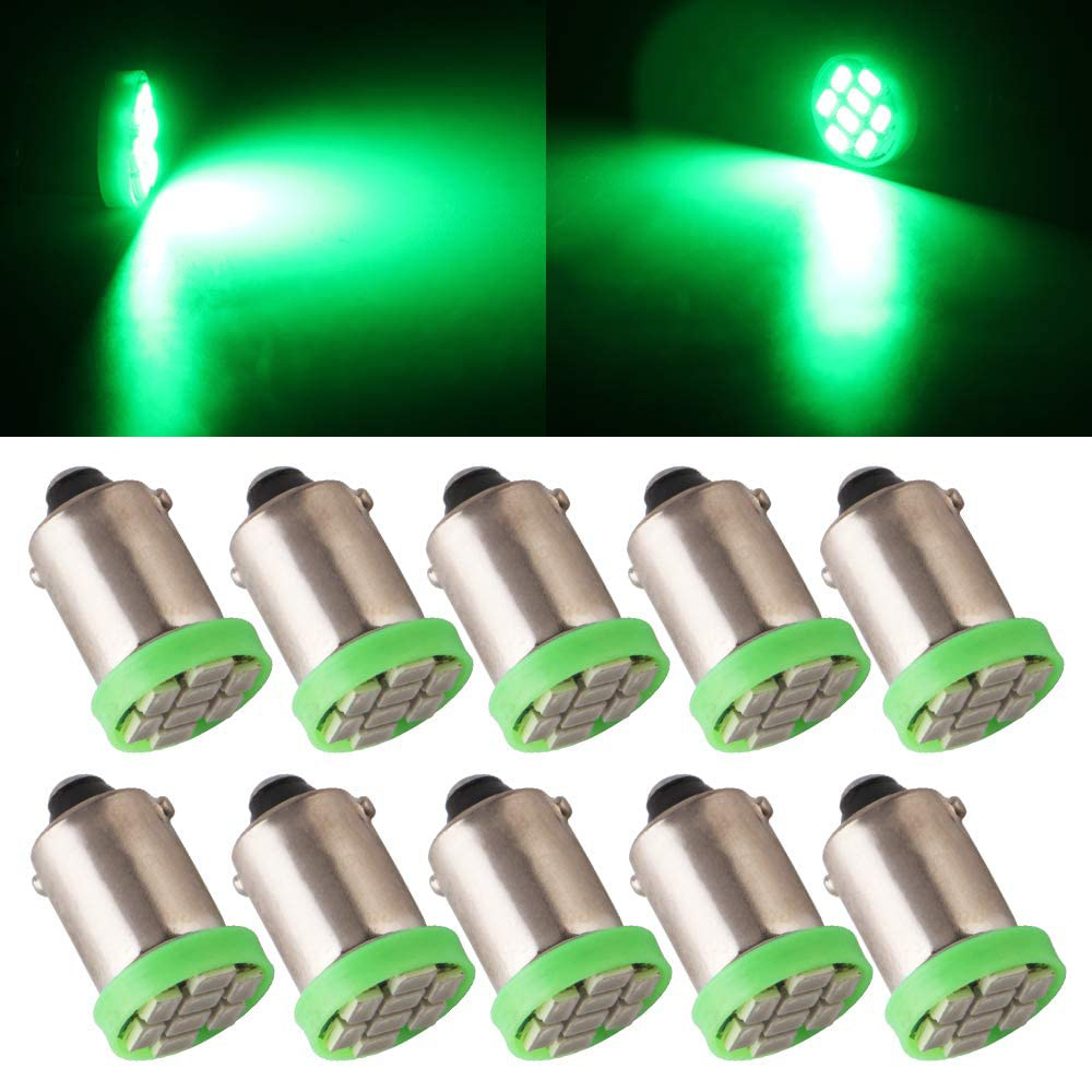 10x T11 T4W BA9S H6W 3886X 1895 1206 8SMD Pinball LED/Toy Vehicles/Battery Car Light Bulbs