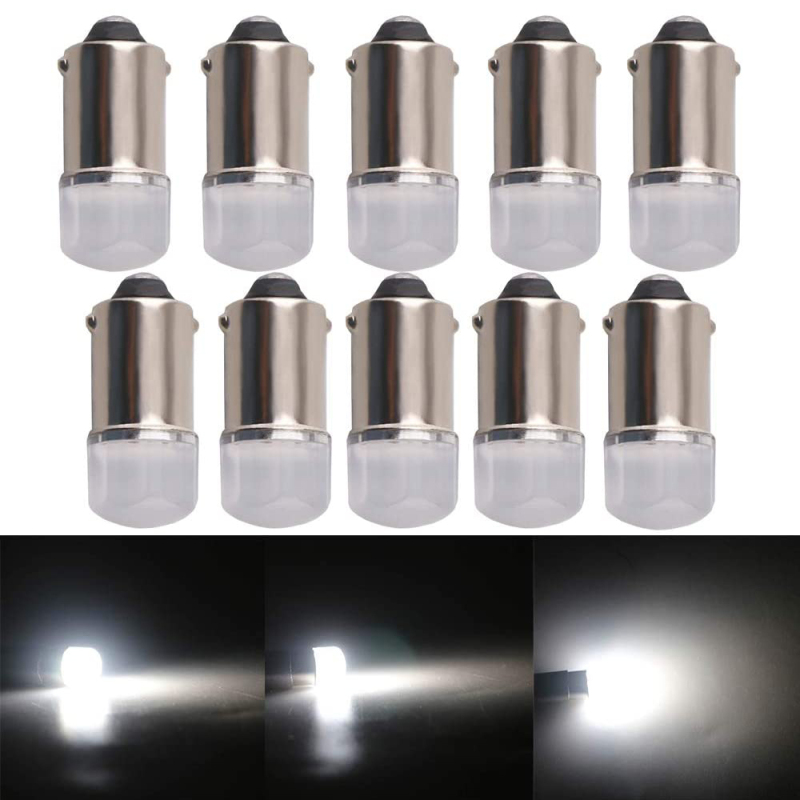 10x Ceramics BA9 BA9S 53 57 1895 64111 T4W Led Bulbs  for Car Exterior Marker Indicator Interior Reverse Side Corner Light