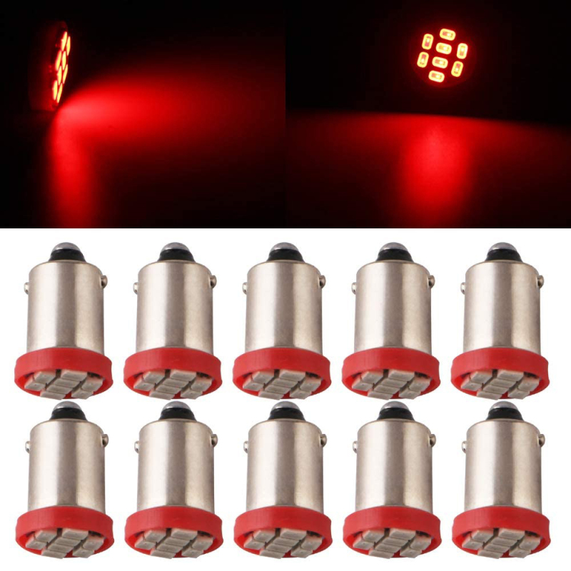 10x T11 T4W BA9S H6W 3886X 1895 1206 8SMD Pinball LED/Toy Vehicles/Battery Car Light Bulbs