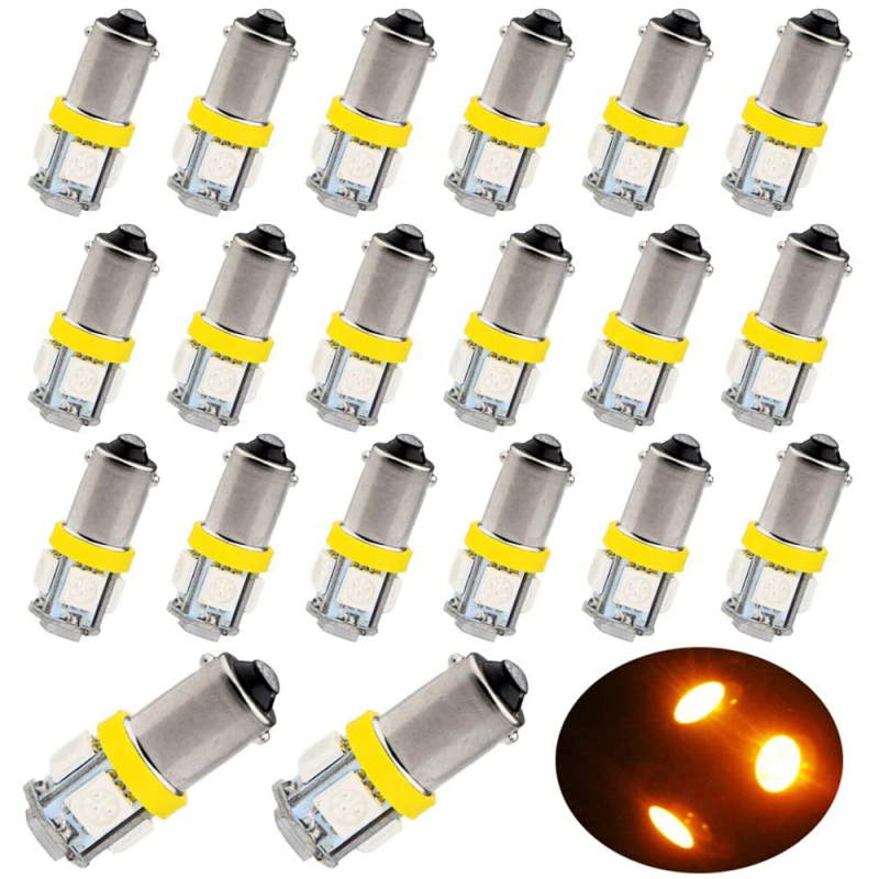 20x Car Door Light BA9S T4W 182 145 Marker Lamp Auto Led License Plate Bulb Tail Light Wedge Lamp