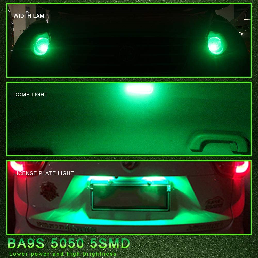 20x Car Door Light BA9S T4W 182 145 Marker Lamp Auto Led License Plate Bulb Tail Light Wedge Lamp