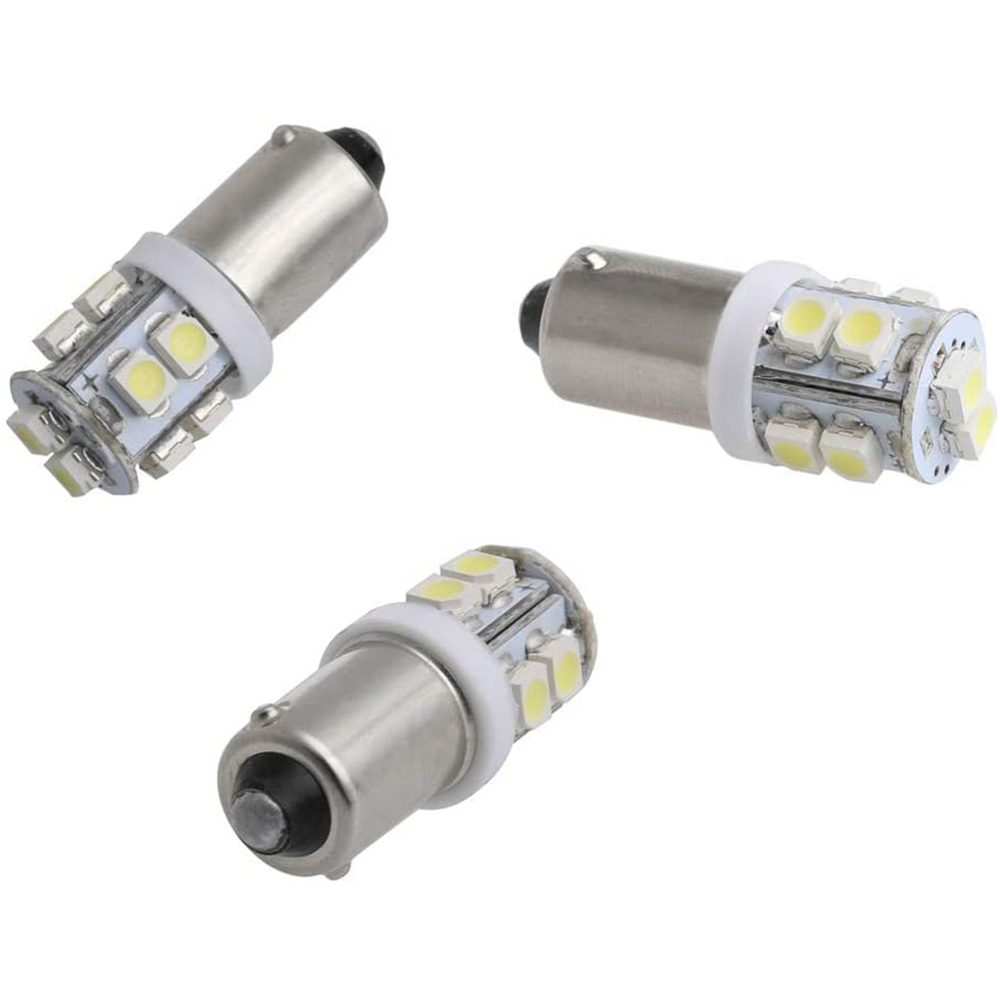 10x BA9S LED Bulbs 1445 17053 for Car Interior Dome Door Map Light Bayonet Single Contact Base