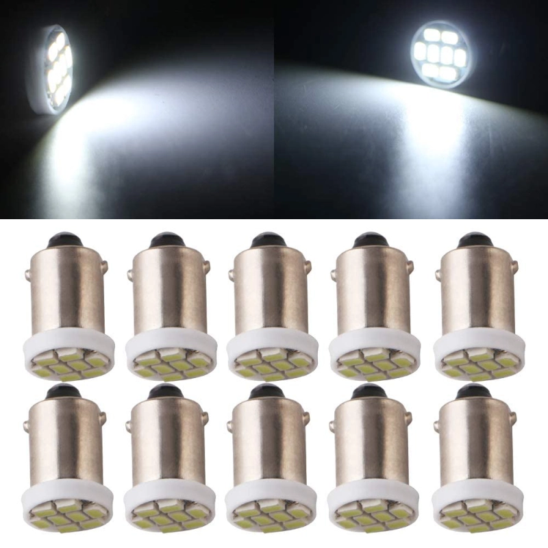 10x T11 T4W BA9S H6W 3886X 1895 1206 8SMD Pinball LED/Toy Vehicles/Battery Car Light Bulbs