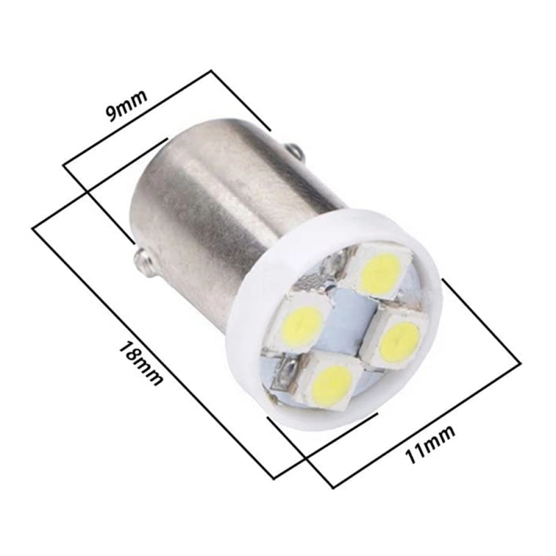 10x BA9S LED Lights Bulbs 53 57 1895 64111 Car Side Door Courtesy Lights Map Dome Lamp