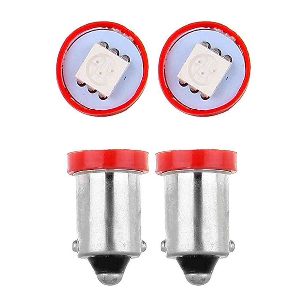 10x BA9S 5050 1SMD Canbus Error Free Interior Dome Auto Instrument Panel Light Bulb