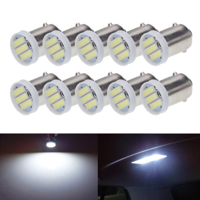 10x BA9S T4W T11 Led Bulb Car Interior Lights Auto Side Wedge Marker Dome Reading Lamp Door Light