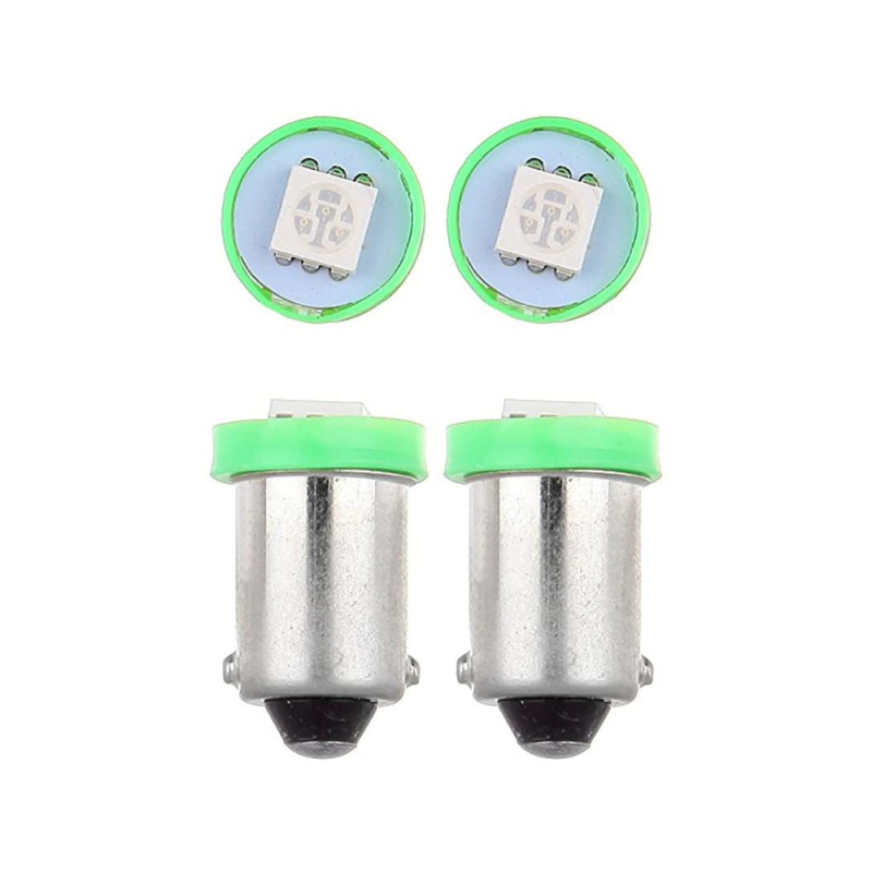 10x BA9S 5050 1SMD Canbus Error Free Interior Dome Auto Instrument Panel Light Bulb