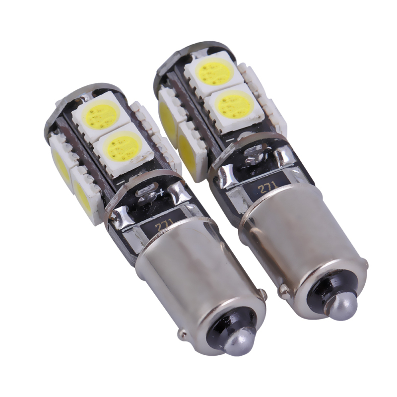 10x Led Canbus BA9S LED Light T4W H6W Bulb for Car Indicators Interior Lighting