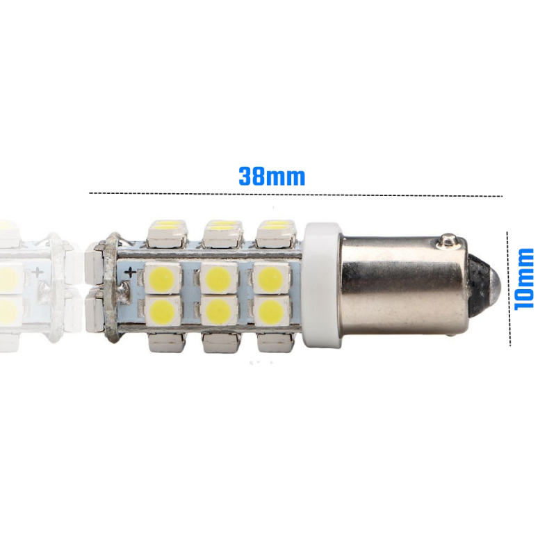 2x Car LED Ba9s Lamp Width Light Instrument  Reversing License Plate Bulb