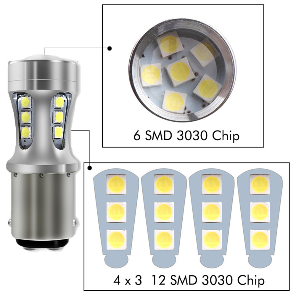 Car Led Light Bulb 1156 BA15S 1157 P21/5W BAY15D Auto Turn Signal Lights Reversing Lamp