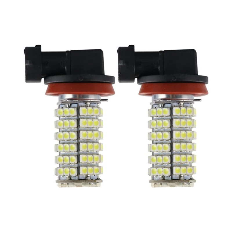 2x Car LED Fog 3528 120SMD Auto Brake Lamp H1/H3/H4/H7/H8/H11 9005 9006 Car Styling 7000K