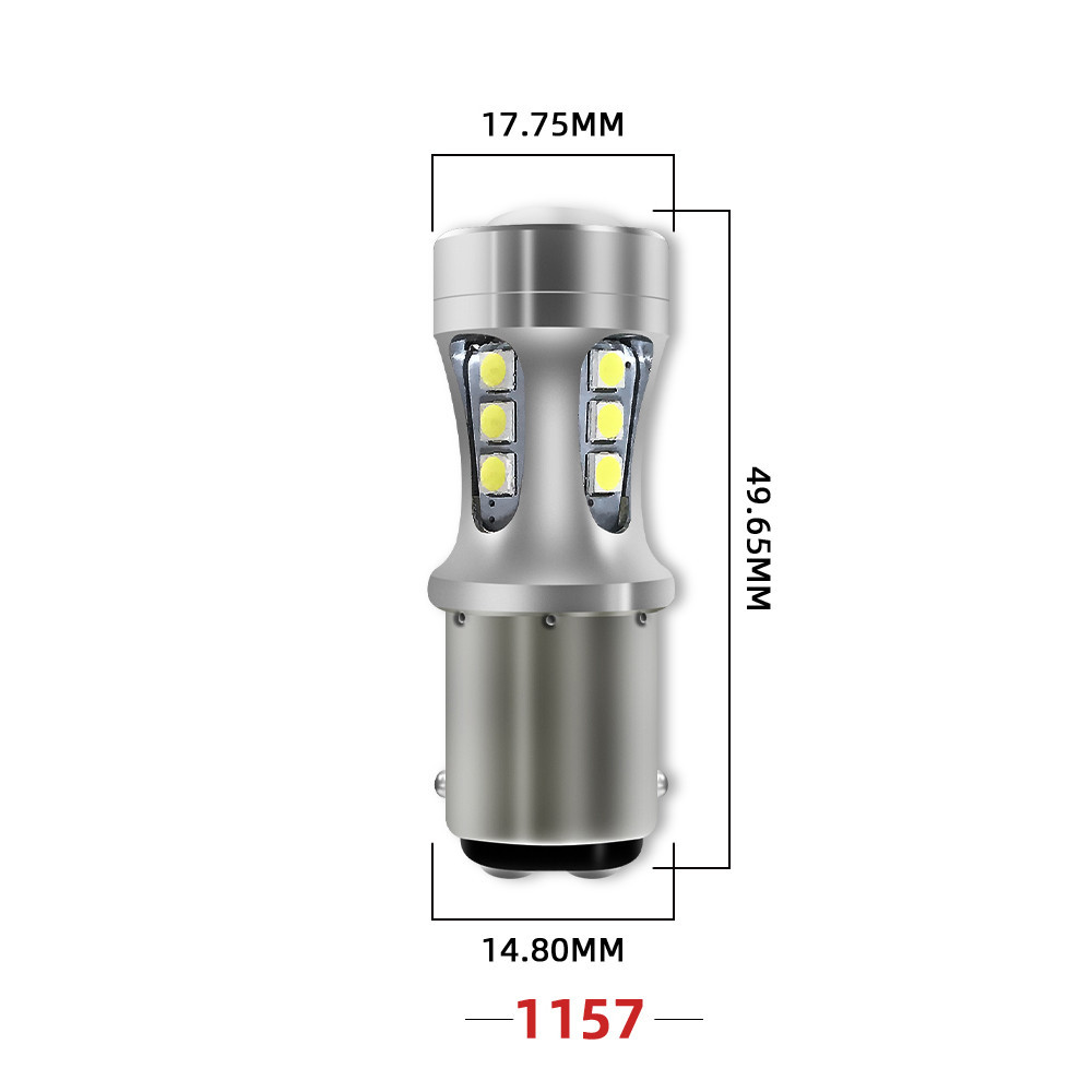 Car Led Light Bulb 1156 BA15S 1157 P21/5W BAY15D Auto Turn Signal Lights Reversing Lamp