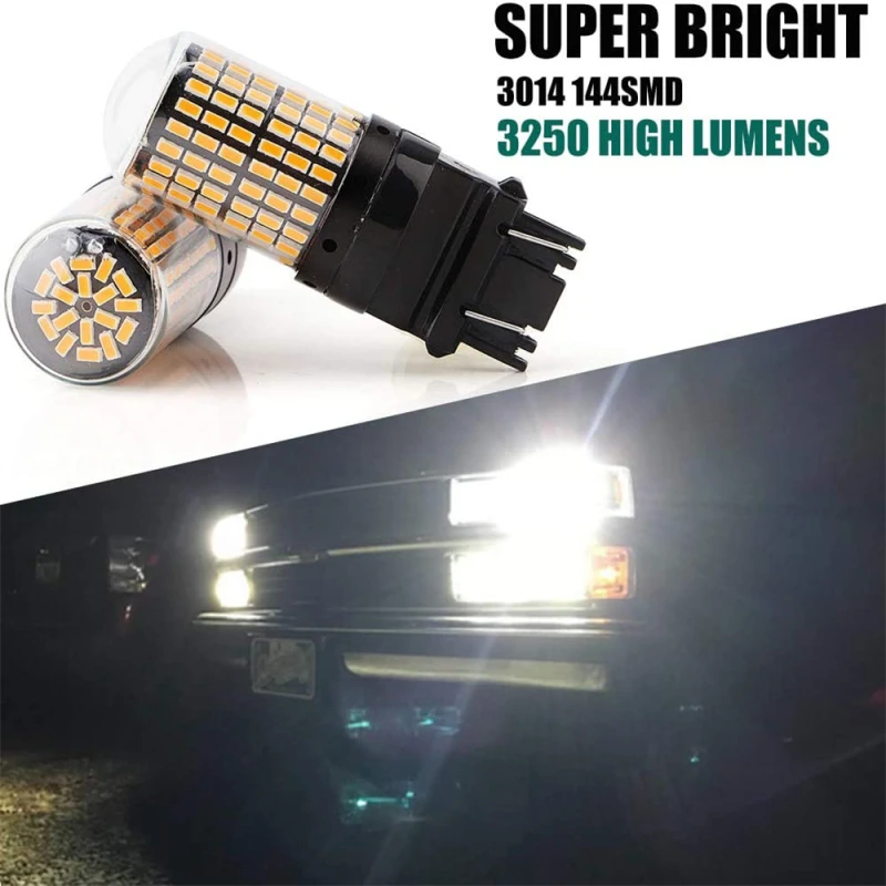 Car T20 W21/5W 7443 7440 LED for Lada Kalina Granta Vesta DRL Light Bulbs