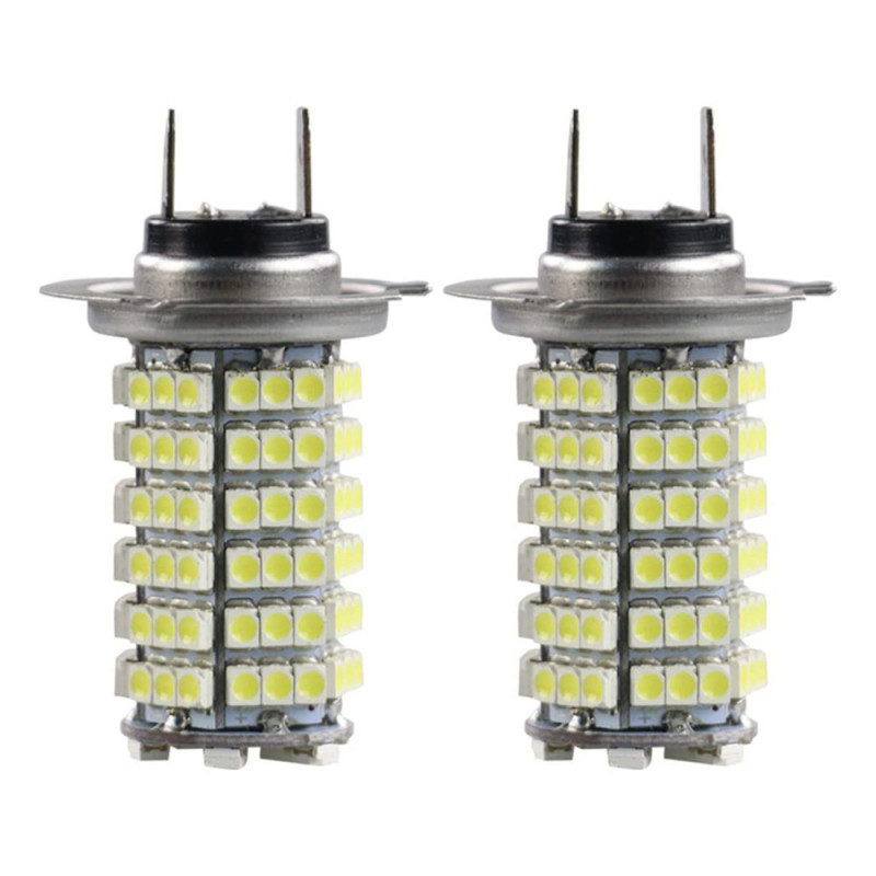 2x Car LED Fog 3528 120SMD Auto Brake Lamp H1/H3/H4/H7/H8/H11 9005 9006 Car Styling 7000K