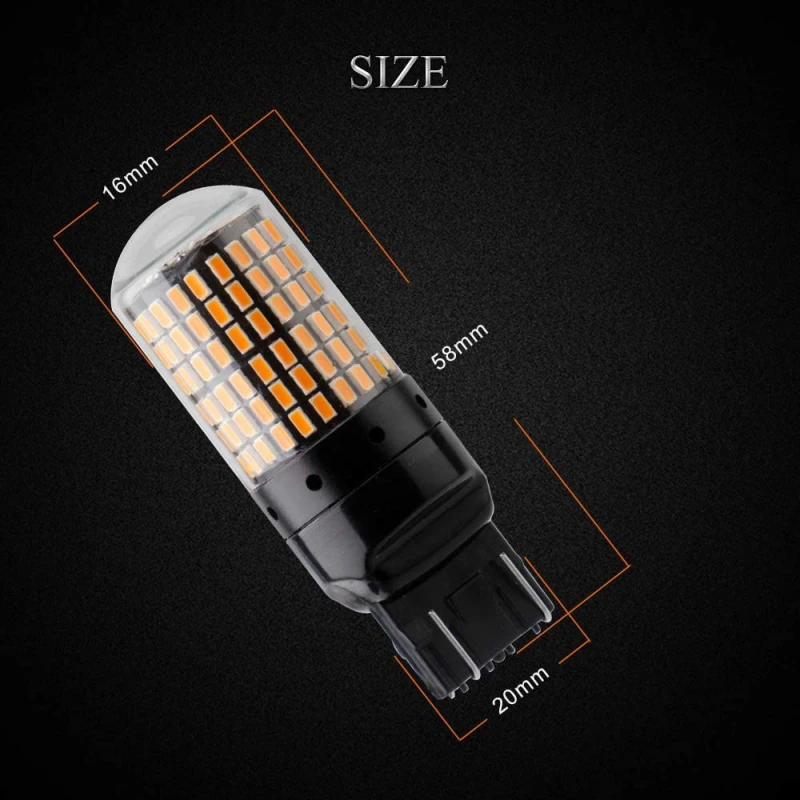 Car T20 W21/5W 7443 7440 LED for Lada Kalina Granta Vesta DRL Light Bulbs