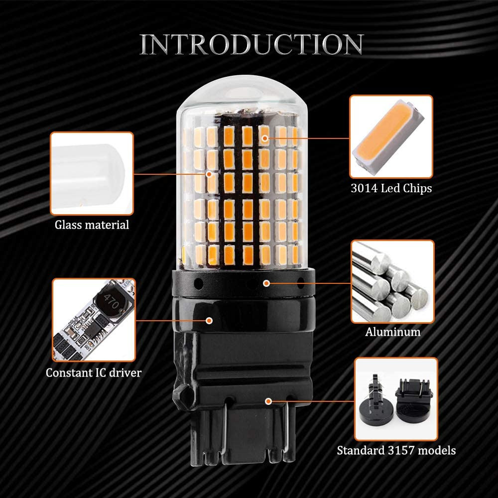 Car T20 W21/5W 7443 7440 LED for Lada Kalina Granta Vesta DRL Light Bulbs