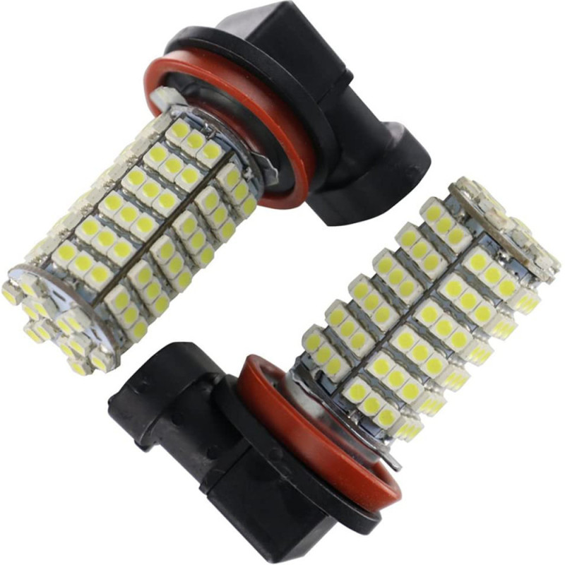 2x Car LED Fog 3528 120SMD Auto Brake Lamp H1/H3/H4/H7/H8/H11 9005 9006 Car Styling 7000K