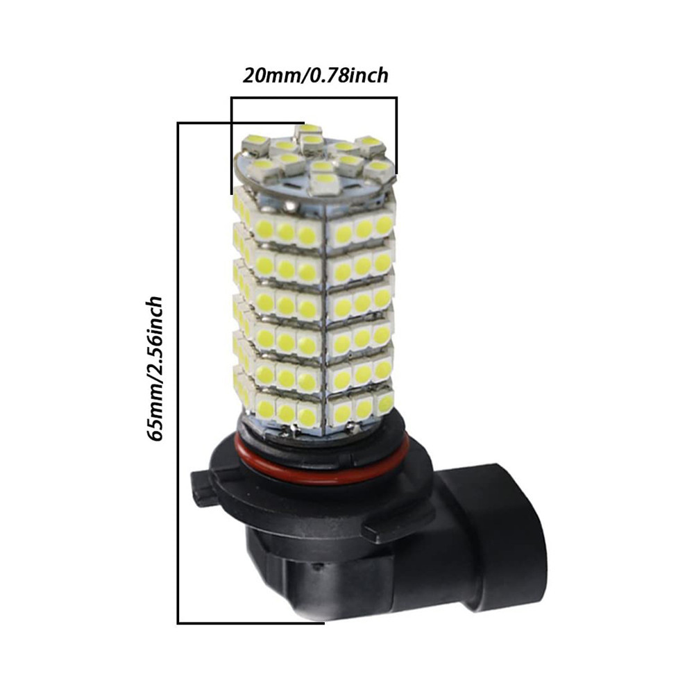 2x Car LED Fog 3528 120SMD Auto Brake Lamp H1/H3/H4/H7/H8/H11 9005 9006 Car Styling 7000K