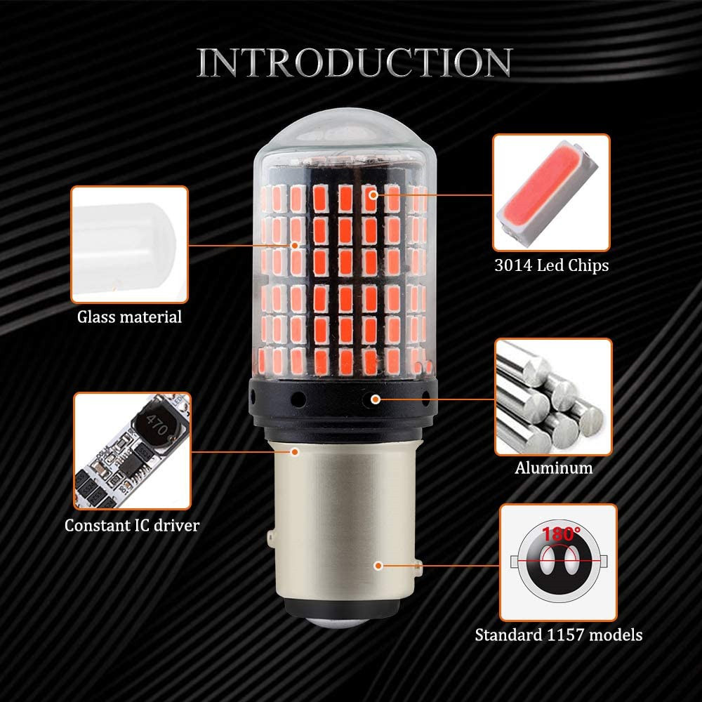 1157 Led Bulb No Hyper Flash BAY15D P21/5W 7528 2057 Bulb for Brake Light Bulb RV Camper Trailer Led