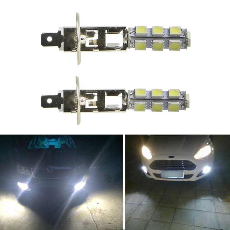 Car H1 LED H3 Fog Bulbs Auto DRL Daytime Running External Lights Lamp DC12V