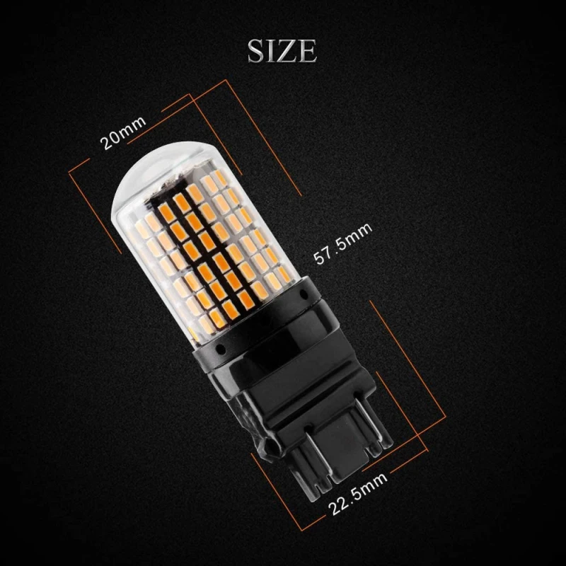 Car T20 W21/5W 7443 7440 LED for Lada Kalina Granta Vesta DRL Light Bulbs