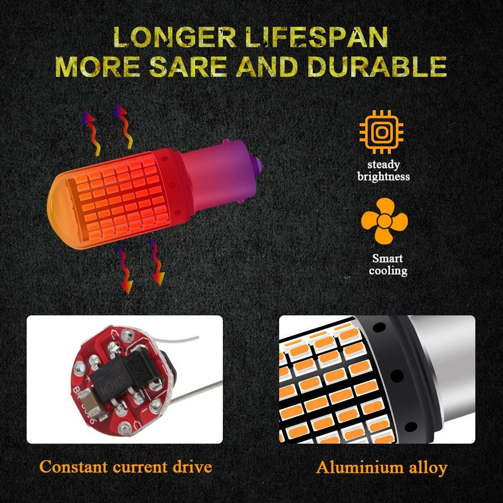 Car No Hyper Flash Canbus 1156 BA15S P21W LED Lamp for Turn Signal Bulb Light 12V