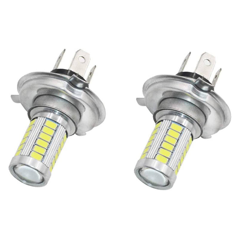Car H4 LED Fog Light Bulbs DRL Lamp with Lens