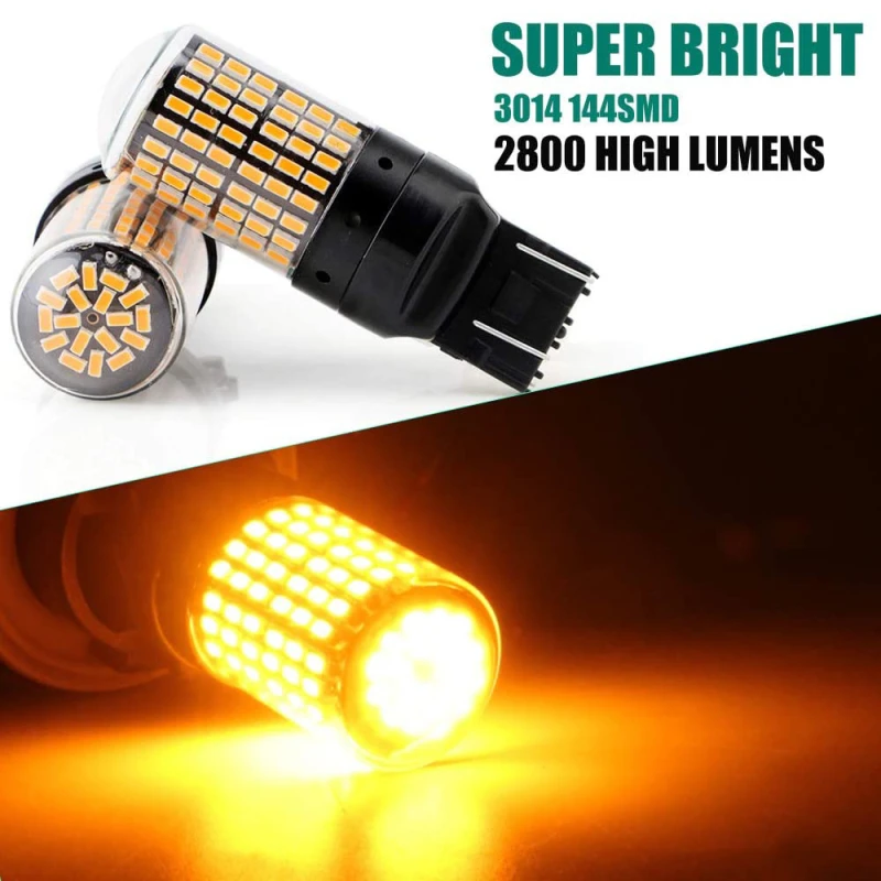 Car T20 W21/5W 7443 7440 LED for Lada Kalina Granta Vesta DRL Light Bulbs