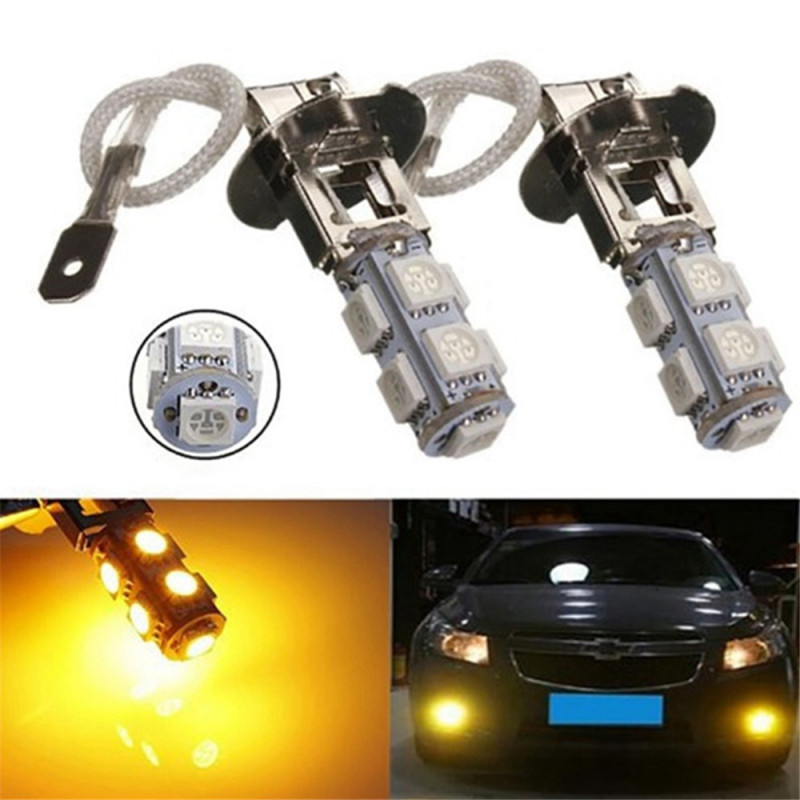 Car LED Fog Light H3 5050 9SMD 6500K  Auto DRL Daytime Running Bulb