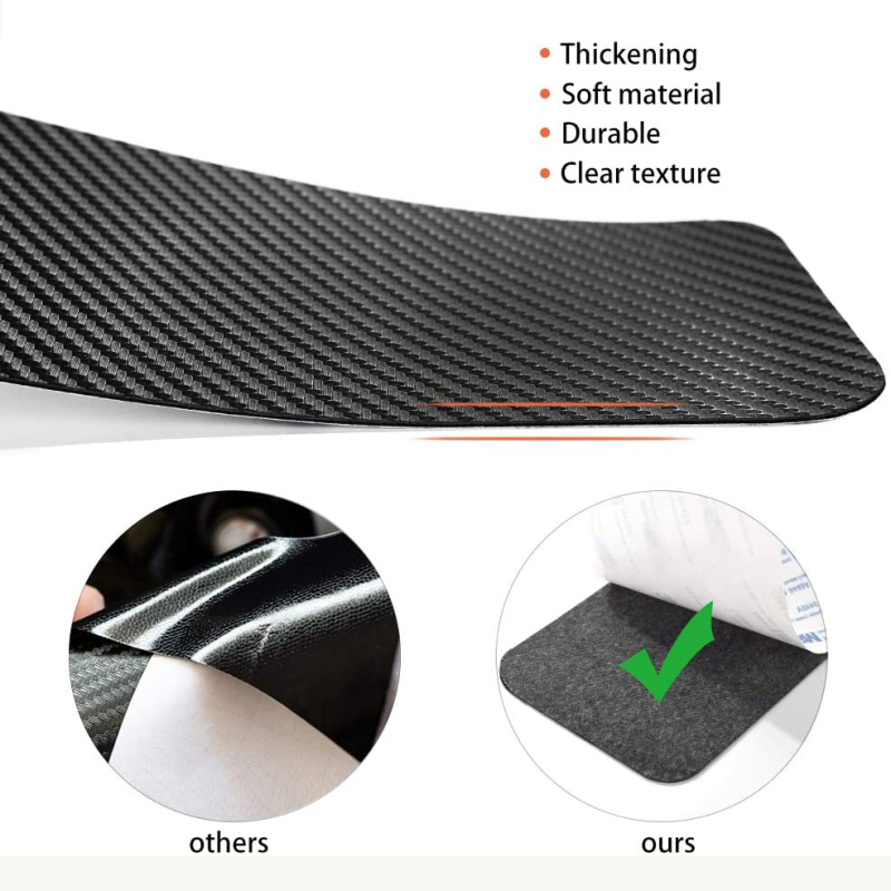 Honda Civic 10th Gen Carbon Fiber Style Threshold Bar Sticker Anti-Dirty Scuff Plate Car Door Sill Protector 2016-2020