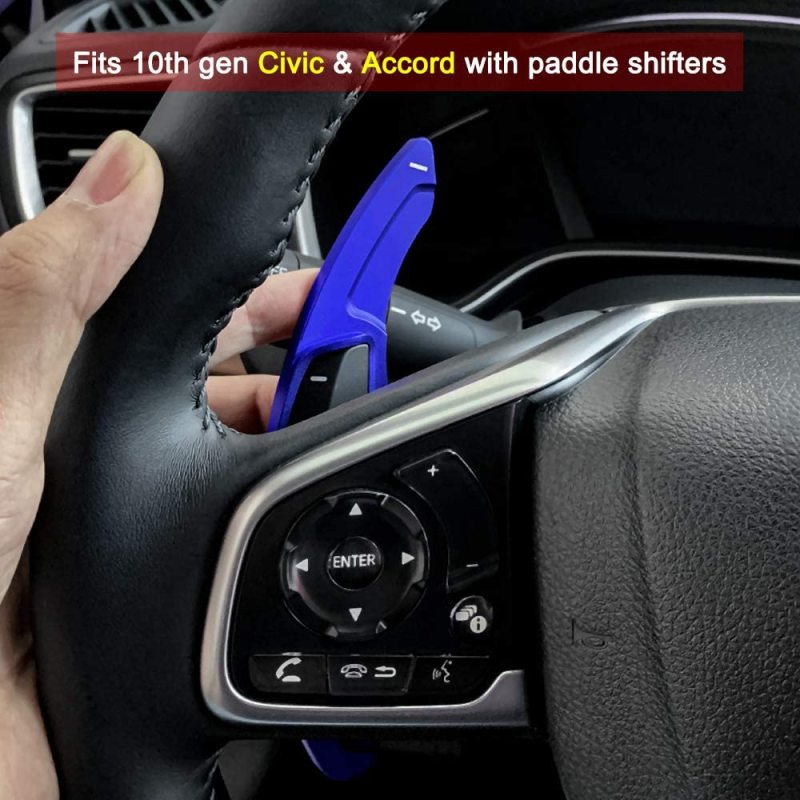 10th Gen Civic Honda Accord CR-V 2017 2018 2019 2020 Aluminium Alloy Shift Paddle Steering Wheel Shifter Paddlers Extension